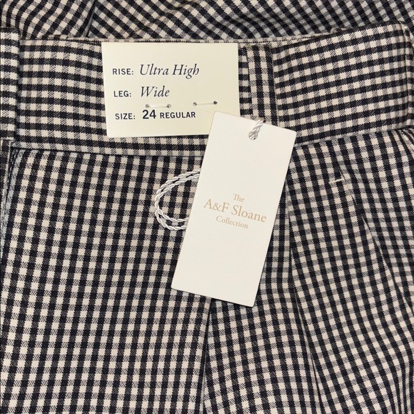 A&F Sloane Tailored Wide Leg Pant 24 - Picture 8 of 8